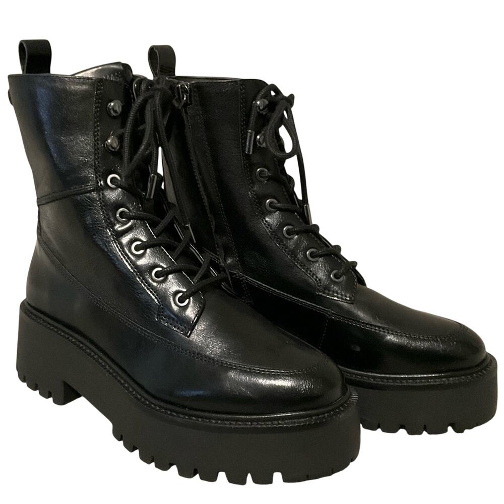 Sam Edelman Women's Leather Elliot Boots Black Size 7 NEW